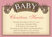 Baby Shower Invitations - Rose Edwardian