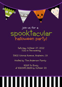  Halloween Party Invitations - Purple Spooktacular