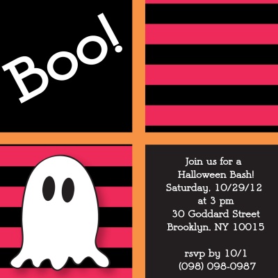 Halloween Party Invitations, Boo To You! Design