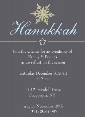 Holiday Party Invitations, Hanukkah Nights Design