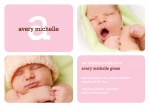 Girl Newborn Announcement - Her Precious Pink