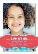 Rosy New Year - new years photo cards