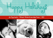 Criss Cross Holidays - Baby Christmas Cards