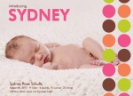 Girl Birth Announcements - Pop Circles Girl