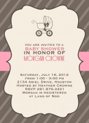 Blush Buggy -  Baby Shower Invites