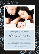 Baby Shower Invitations - Blue Baby Bower