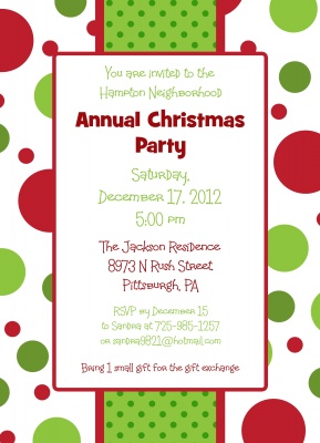 Holiday Party Invitations, Party Wrap Design