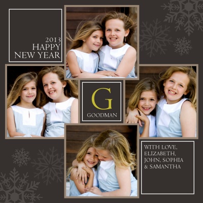 Personalized Holiday Cards, Snowy Eve Design