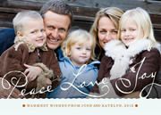 photo Christmas cards - Perfect Script