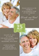 Quarter Century -  Photo Anniversary Invitations