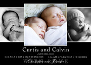  Twin Baby Announcements - Duo Delight