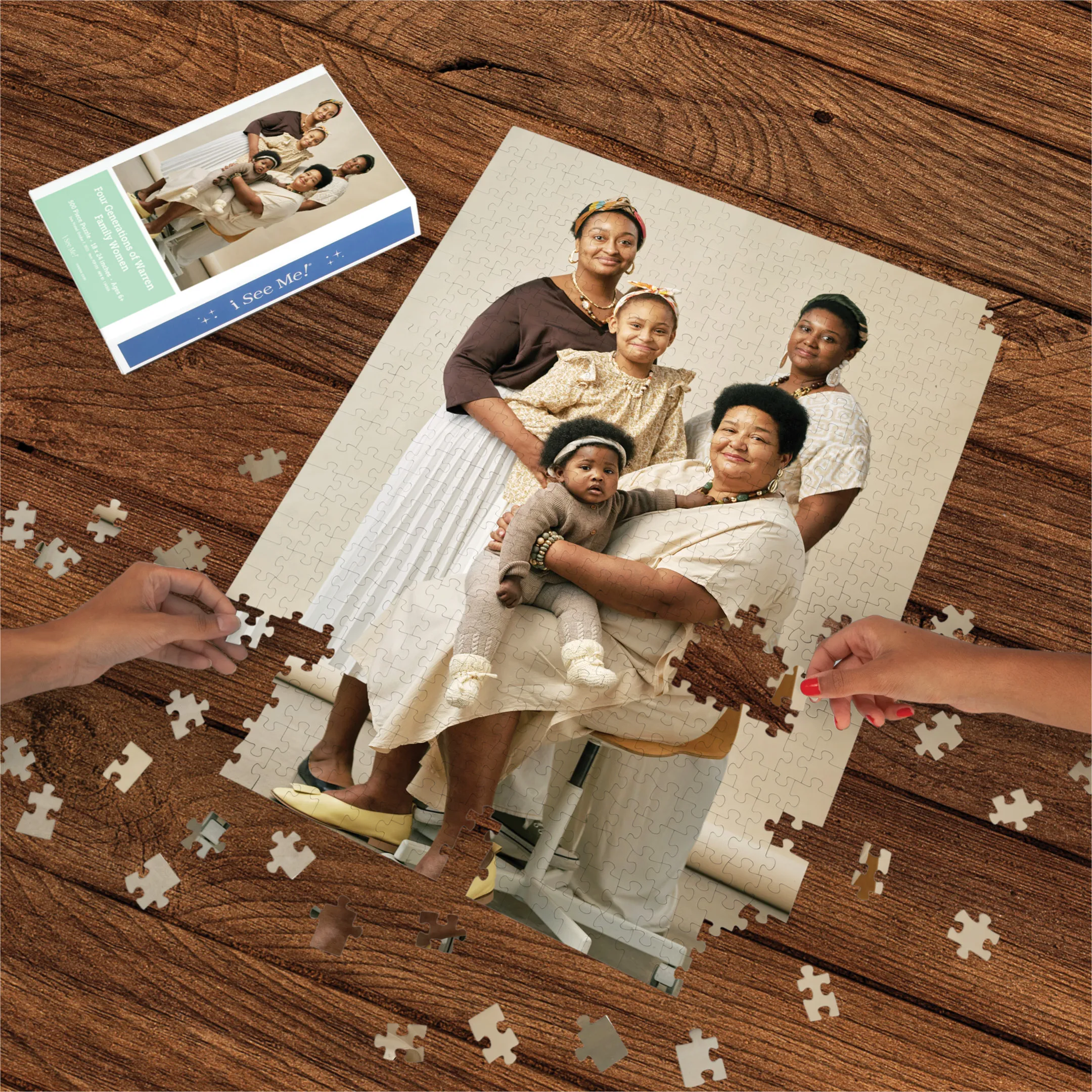 Puzzle Photo Personnalisé - 500/1000/2000 Pièces - Cadeau Unique Avec Votre Image - Boîte Imprimée - Dimensions 33,5x48 Cm